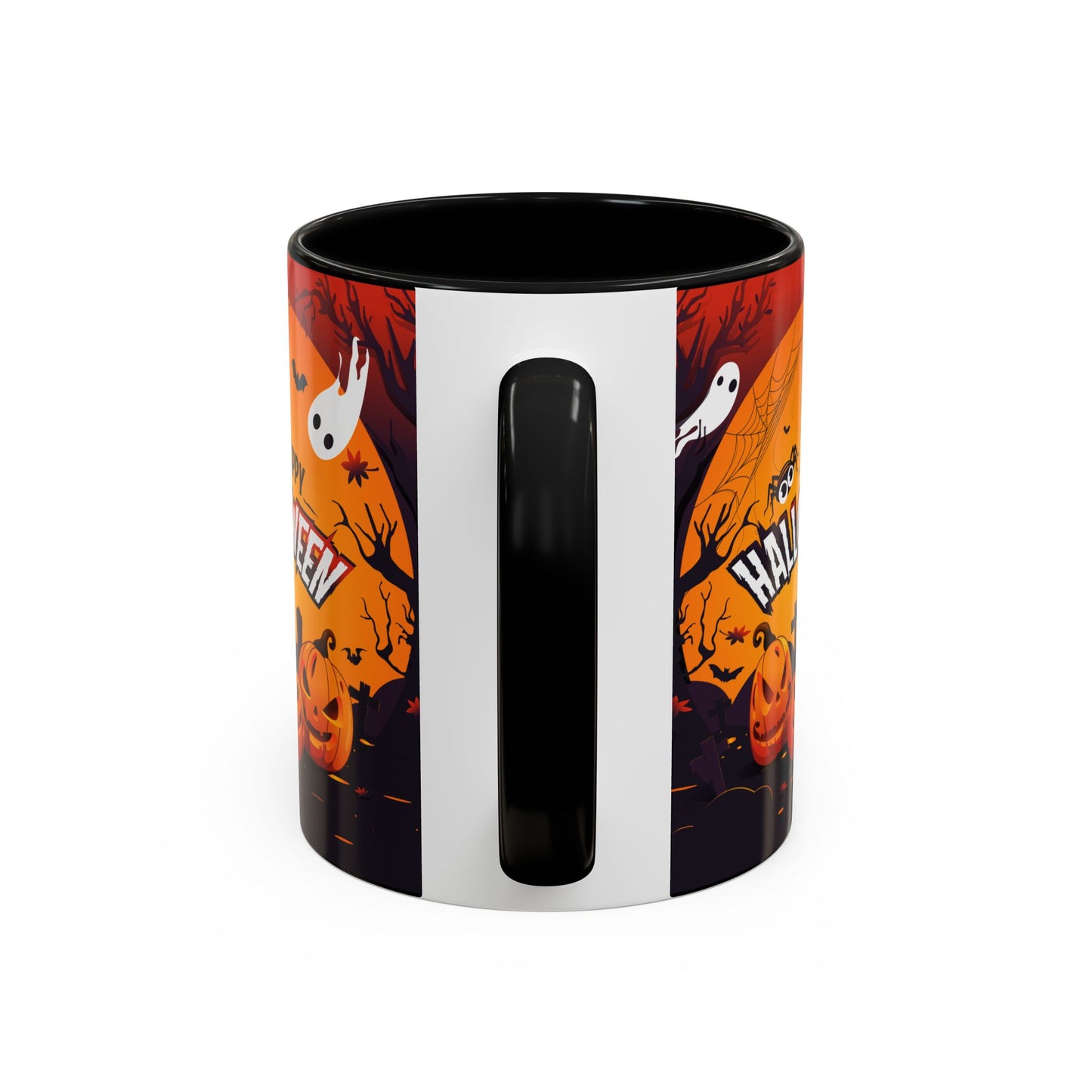 Spooky Halloween Coffee Mug - Perfect for Ghost Lovers and Fall Celebrations, Halloween Decor, Gift, Pumpkin Spice Season, Black Accent Mug