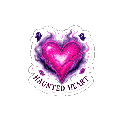 Haunted Heart Stickers - Die-Cut Vinyl Art, Cute Aesthetic Decor for Laptops, Water Bottles, Scrapbooking, Gift for Friends