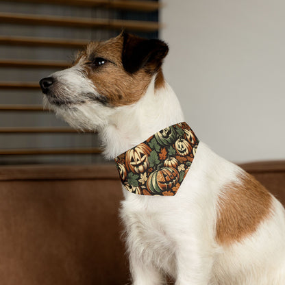 Pumpkin Patch Pet Bandana, Fall Dog Accessory, Halloween Pet Costume, Autumn Bandana Collar, Seasonal Pet Apparel, Dog Outfit
