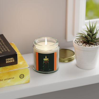 Coconut Apricot Candle with Spooky Vibe, Halloween Decor, Unique Gift, Cozy Atmosphere, Candle for Relaxation