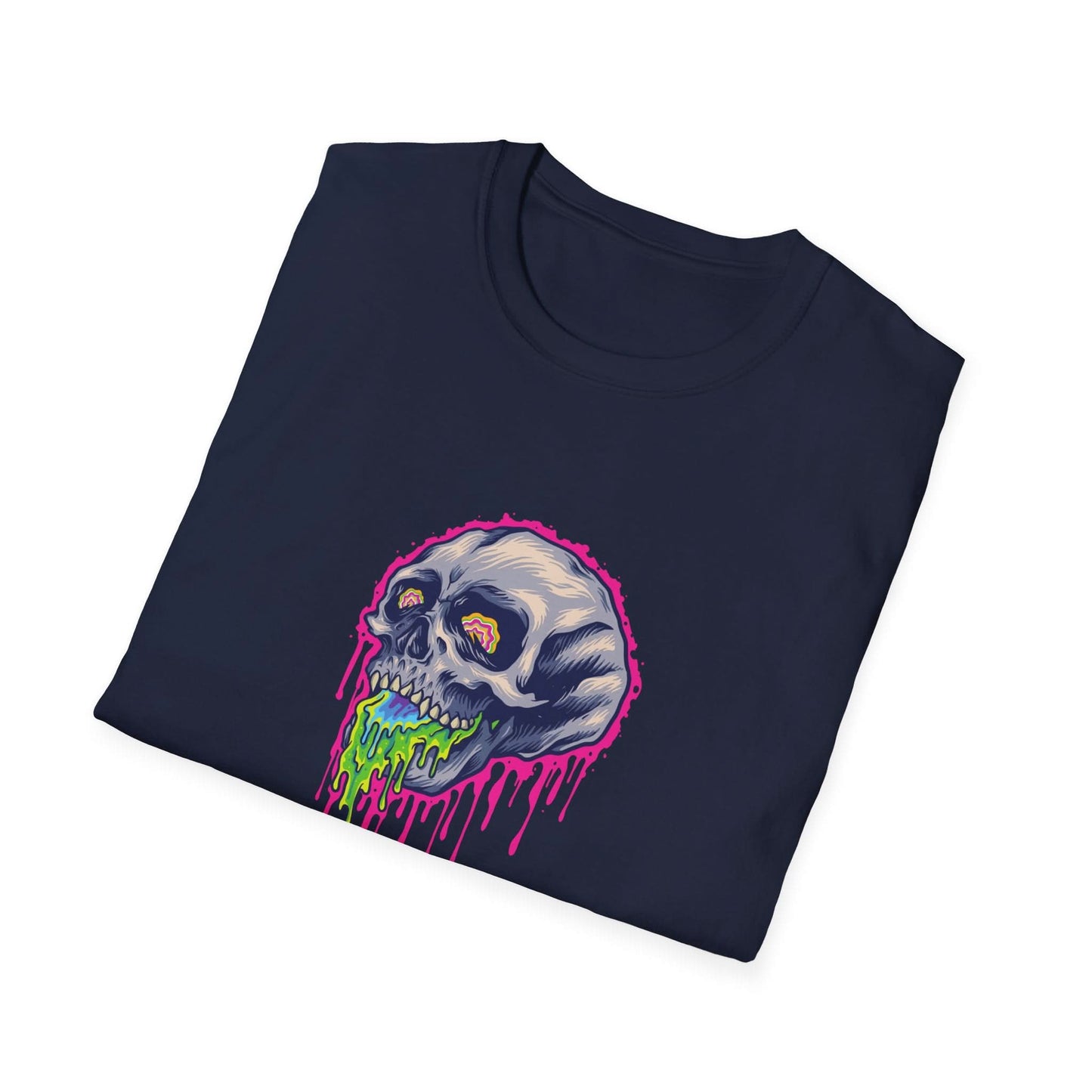 Scary Colorful Stone Skull - Mleem