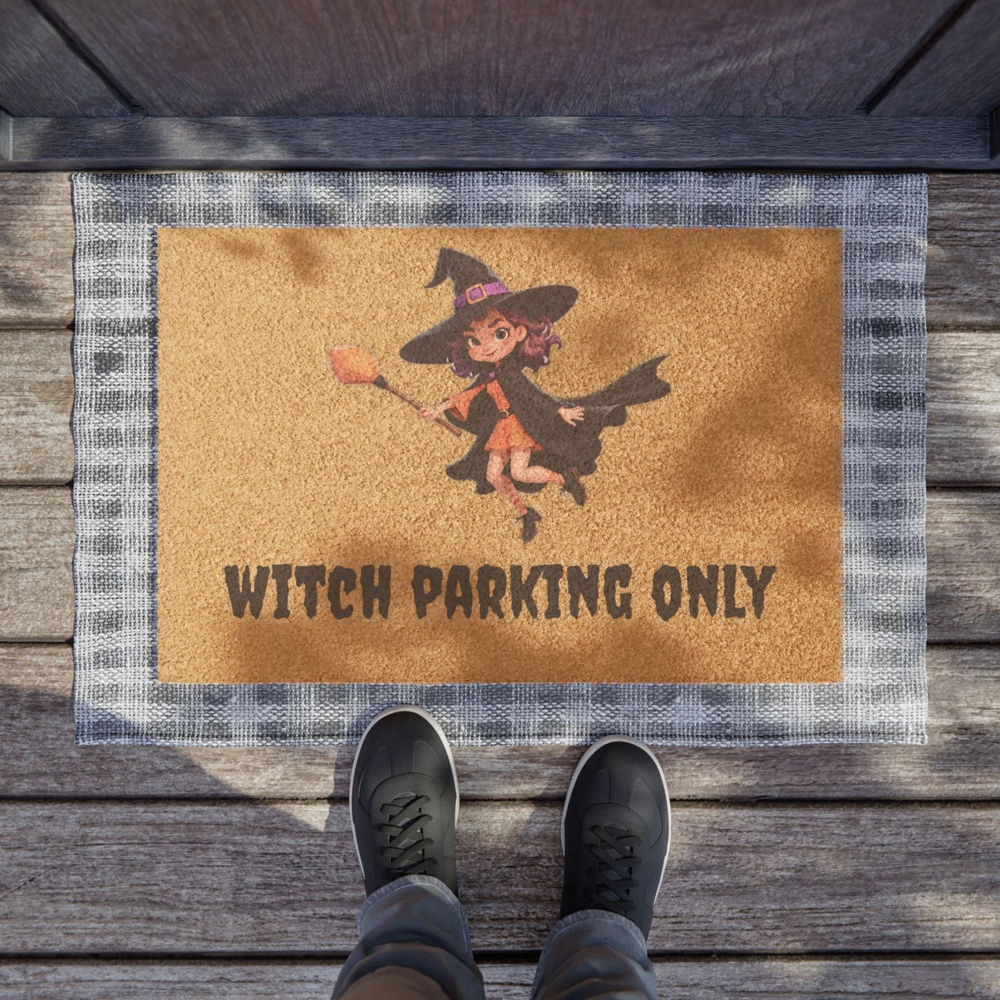 Witch Parking Only Doormat, Halloween Welcome Mat, Spooky Home Decor, Seasonal Gift, Fun Outdoor Entry Mat, Witchy Vibes