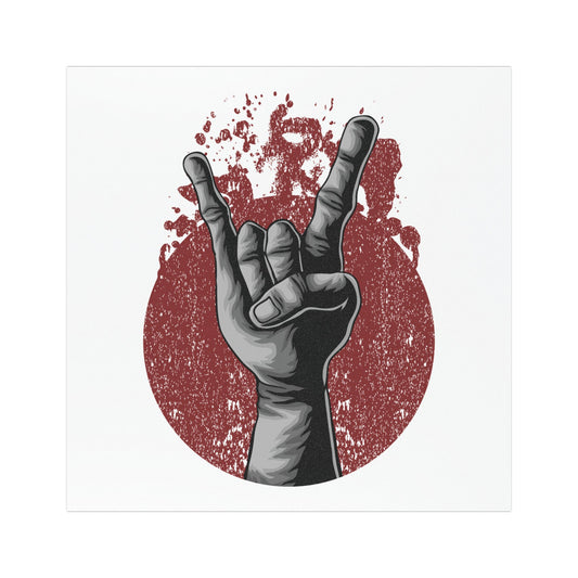 Rock Hand Car Magnets - Cool Car Accessories, Music-Themed Decor, Road Trip Essentials, Gift for Music Lovers
