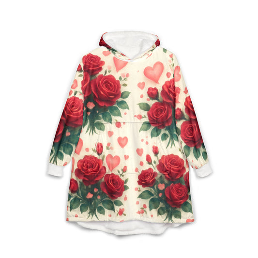 Cozy Floral Hooded Blanket
