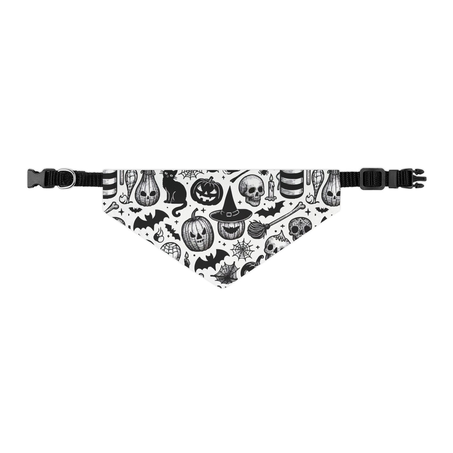 Spooky Pet Bandana Collar for Halloween, Dog Accessory, Halloween Costume, Pet Gift, Festival Fashion, Pet Costume