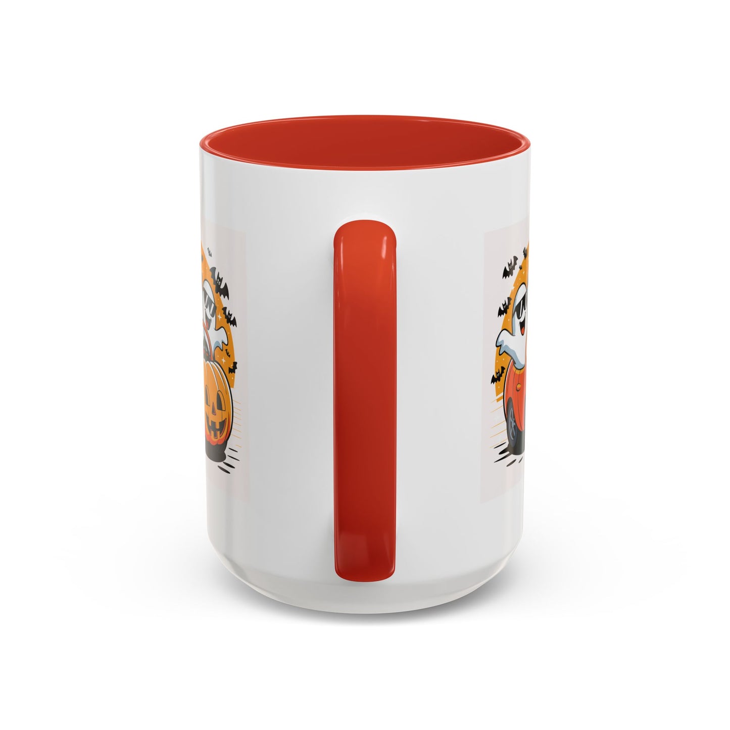 Halloween Ghost Car Coffee Mug, Spooky Mug for Fall, Pumpkin Spice Coffee Cup, Halloween Theme Drinkware, Funny Ghost Mug