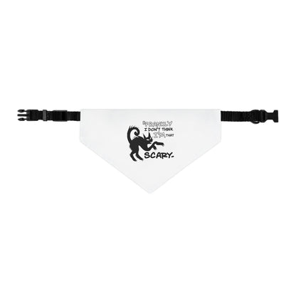 Friendly Pet Bandana Collar, Dog Fashion Accessory, Halloween Costume, Pet Gift, Cute Dog Apparel, Scary Theme Bandana