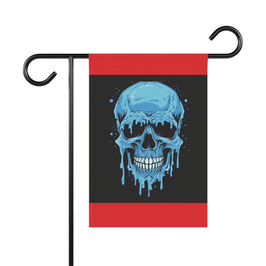 Chilling Skull Garden Banner - Gothic Decor, Outdoor Sign, Yard Art, Halloween Decoration, Home & Garden Accent