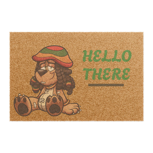 Welcome Home Doormat - Playful Cartoon Design, Indoor/Outdoor Entrance Rug, Housewarming Gift, Funny Welcome Mat, Pet-Friendly Decor