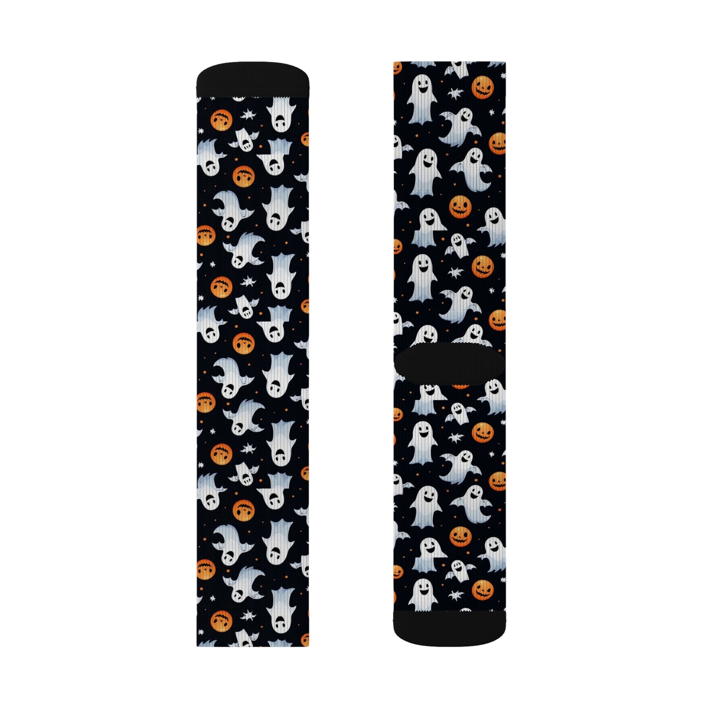 Halloween Ghost & Pumpkin Socks, Cute Patterned Socks for Fall, Fun Halloween Accessories, Unique Gift for Halloween Lovers