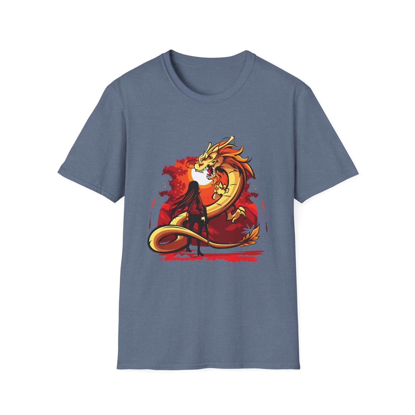 Girl Facing A Dragon - Mleem