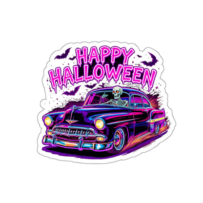 Halloween Skeleton Car Die-Cut Stickers | Spooky Decor, Laptop Sticker, Halloween Gift, Seasonal Décor, Trick or Treat