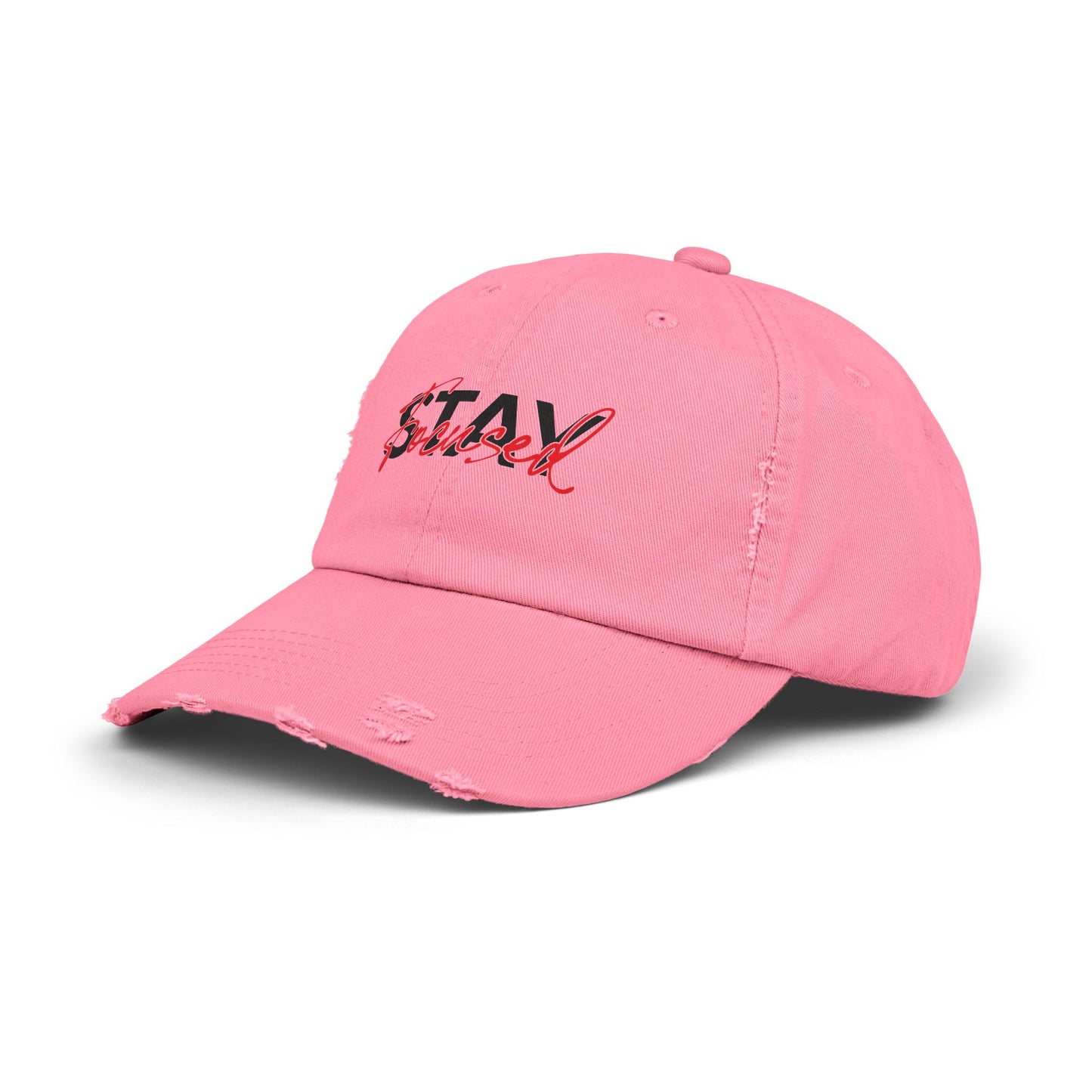 Unisex Distressed Cap - Stay Spiced, Vintage Style Baseball Hat, Gift for Him and Her, Casual Wear, Perfect for Summer and Festivals