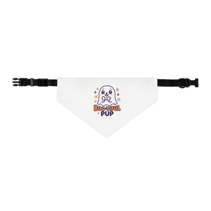Boo-tiful Pup Pet Bandana Collar, Halloween Dog Accessory, Cute Pet Gift, Spooky Season Style, Dog Fashion, Pet Halloween Costume