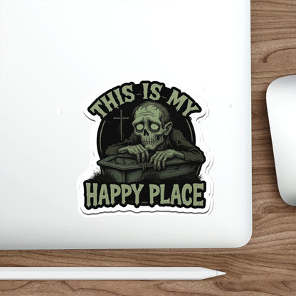 Spooky Die-Cut Stickers - Horror Theme, Laptop Décor, Gift for Halloween Lovers, Unique Sticker Collection, Creepy Home Décor