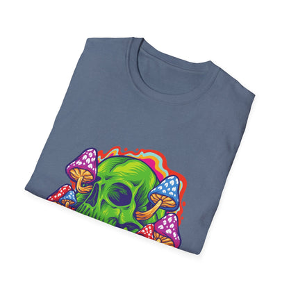 Psychedelic Skull with Mushrooms - Mleem