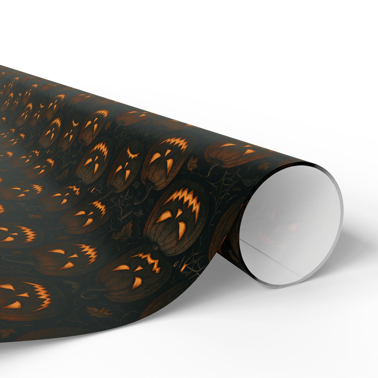 Halloween Pumpkin Wrapping Paper, Festive Gift Wrap for Fall Celebrations, Unique Holiday Supplies, Trick-or-Treat Decor, Party Favors
