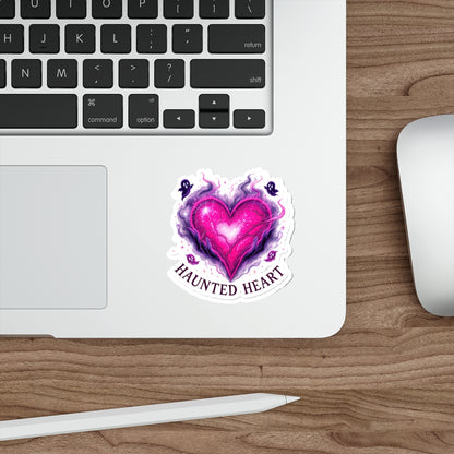 Haunted Heart Stickers - Die-Cut Vinyl Art, Cute Aesthetic Decor for Laptops, Water Bottles, Scrapbooking, Gift for Friends