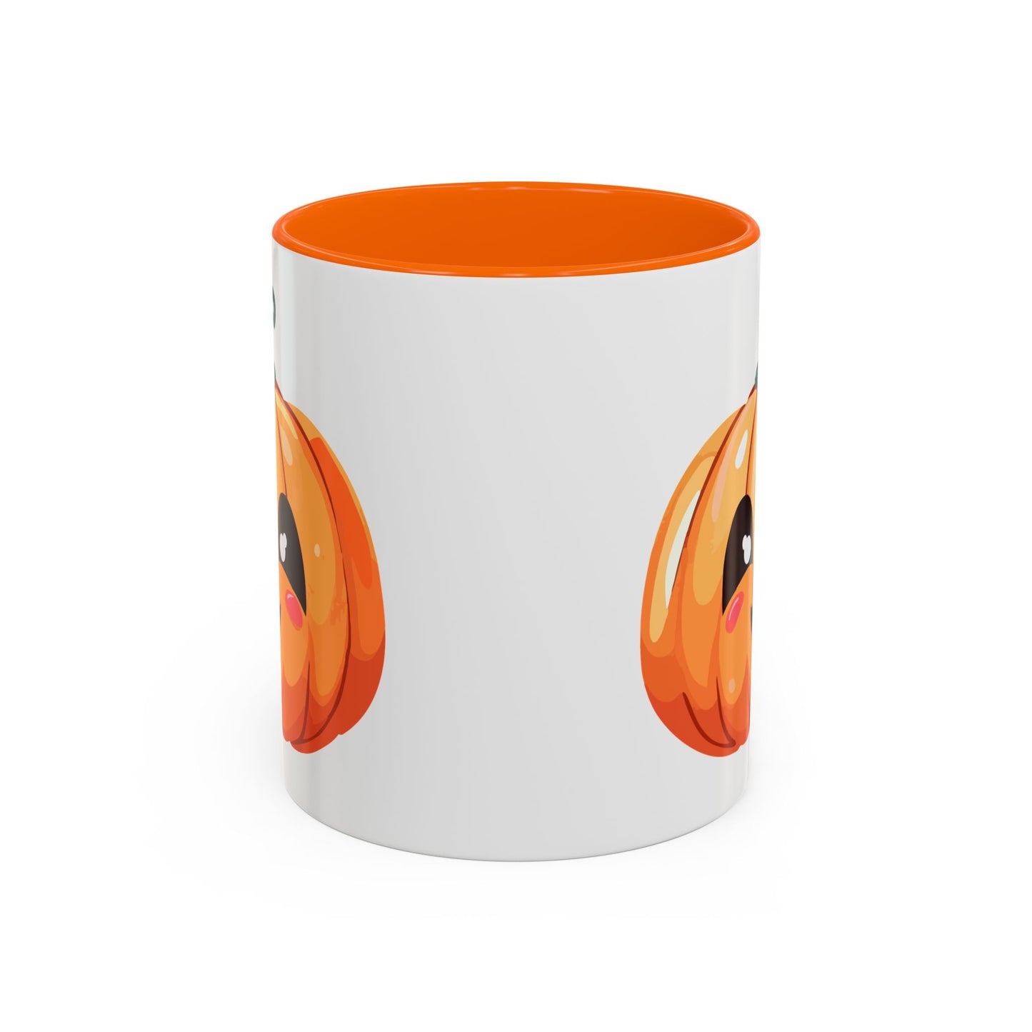 Cute Pumpkin Accent Coffee Mug for Fall, Halloween Decor, Gift for Coffee Lovers, Autumn Kitchenware, Seasonal Drinkware