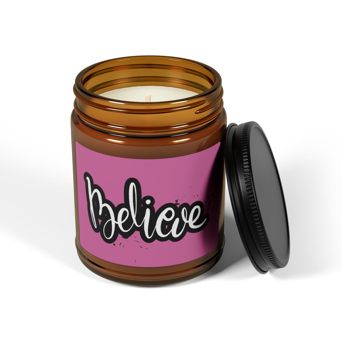 Believe Scented Soy Candle - Cozy Home Decor, Inspirational Gift