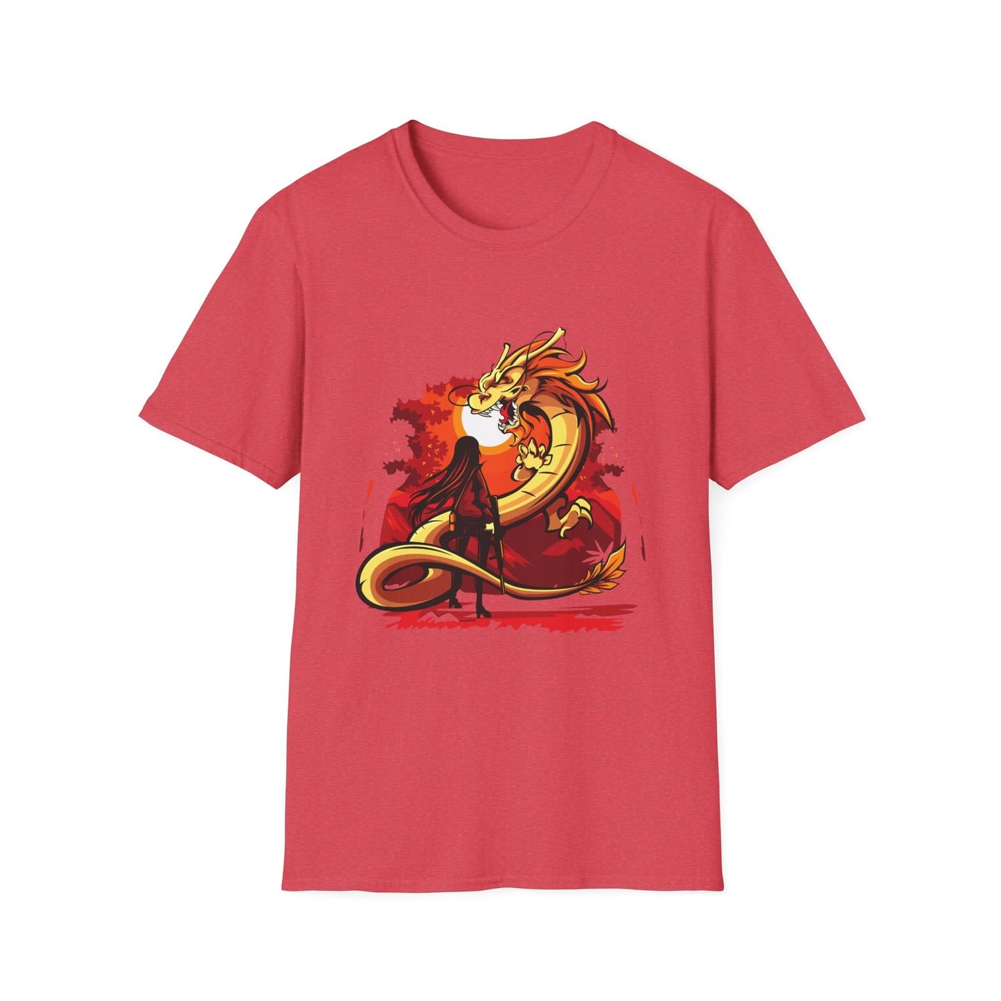 Girl Facing A Dragon - Mleem