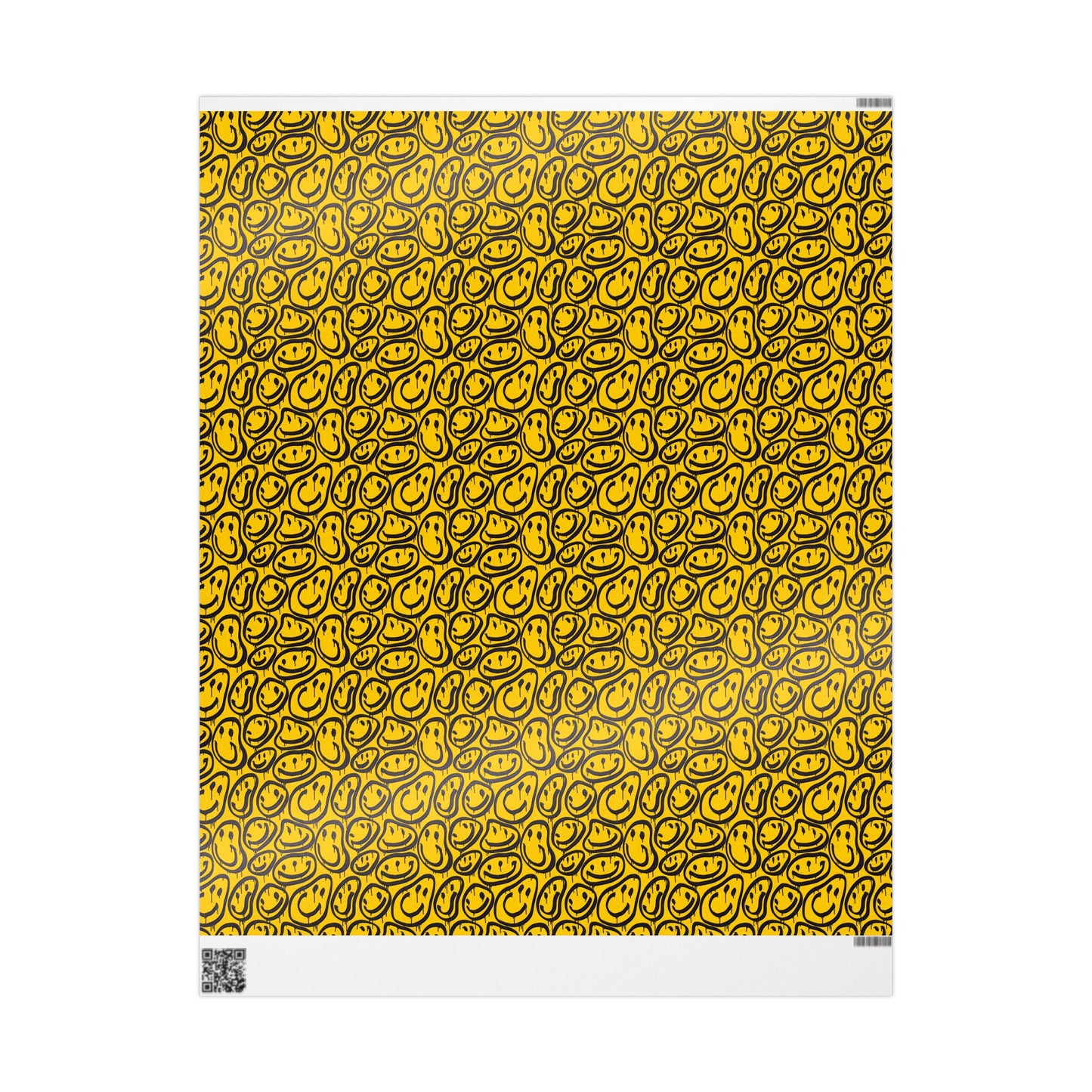 Stylish Wrapping Paper Roll, Unique Gift Wrap for Birthdays, Holidays, Anniversaries, DIY Crafts, Yellow Black Design
