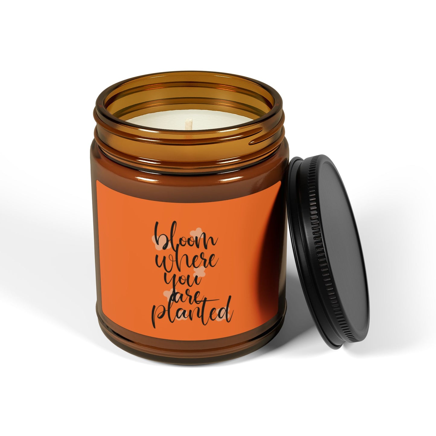 Amber Jar Soy Candle - Aromatherapy, Home Decor, Gift for Her, Relaxation, Self-Care