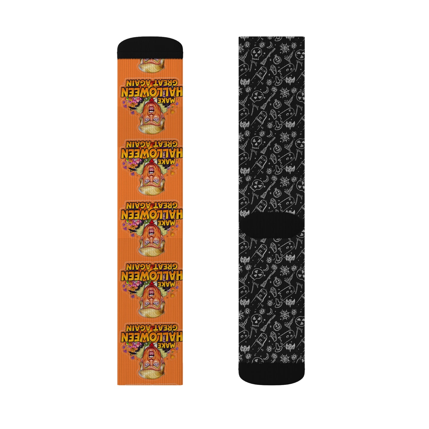 Halloween-Themed Sublimation Socks, Fun Socks, Holiday Accessories, Spooky Gifts, Costume Add-ons, Unique Footwear