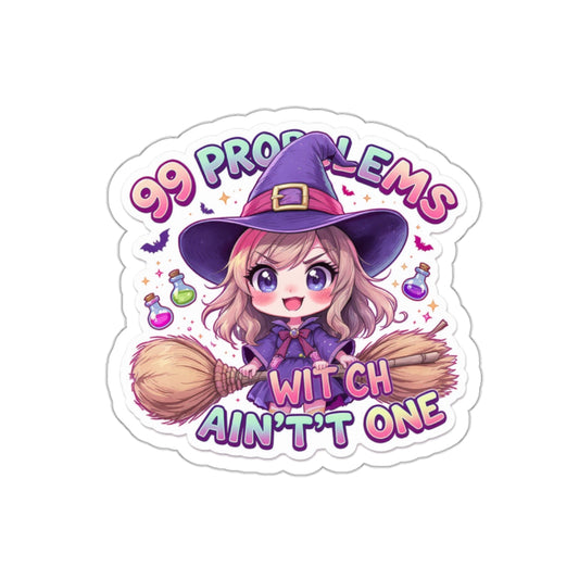 Whimsical Witch Die-Cut Stickers | Cute Halloween Decor, Planner Accessories, Gift for Witchy Souls, Spooky Sticker Set