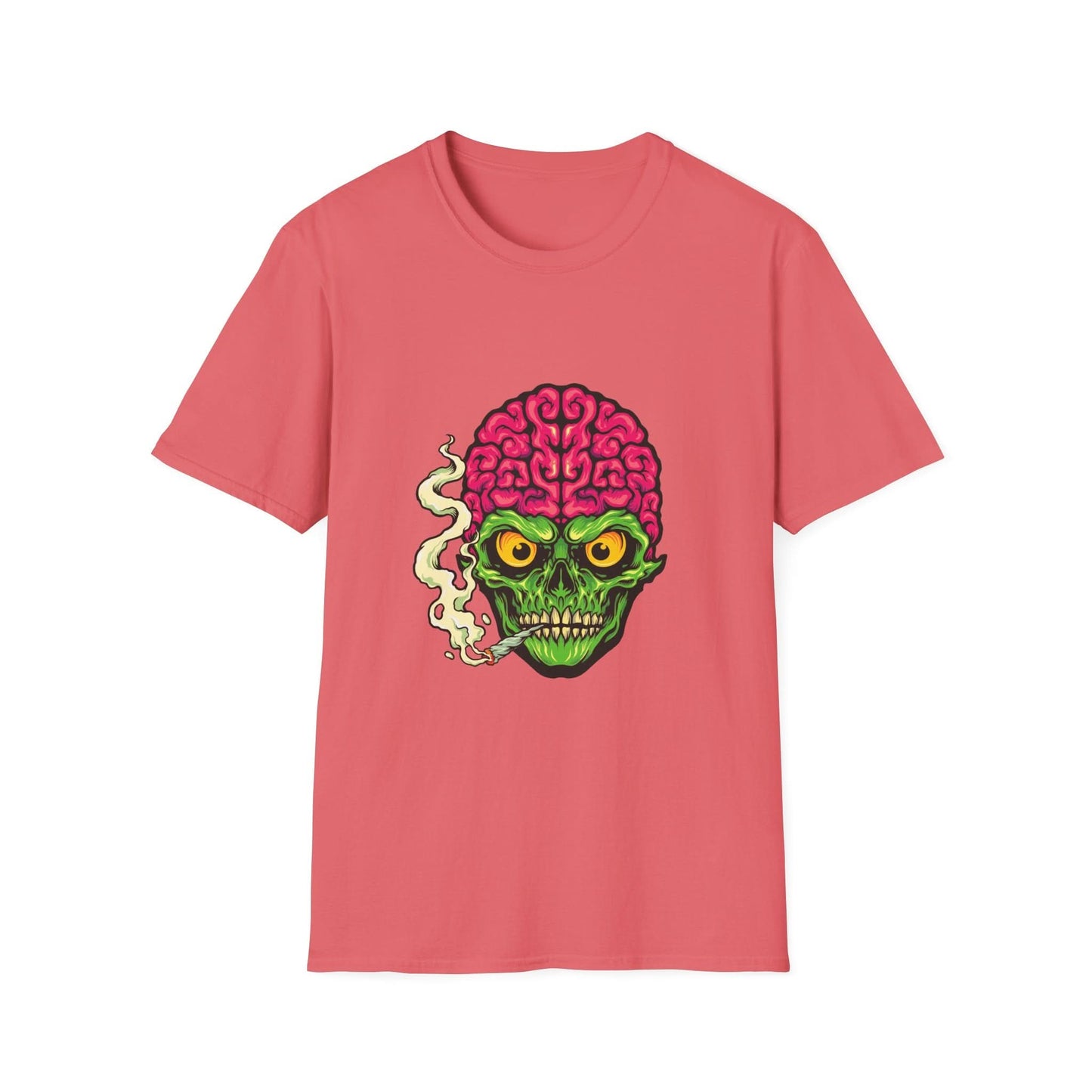 Smoking Skull Weed Cigarette Mascot - Mleem