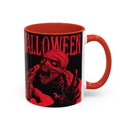 Halloween Accent Coffee Mug | Spooky Coffee Cup for Halloween Lovers, Trick or Treat Mug, Horror Decor, Gift for Fans