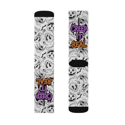 Halloween Themed Socks, Fun Socks for Fall, Creepy Socks Gift, Spooky Season Accessories, Unique Halloween Apparel