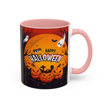 Spooky Halloween Coffee Mug - Perfect for Ghost Lovers and Fall Celebrations, Halloween Decor, Gift, Pumpkin Spice Season, Black Accent Mug