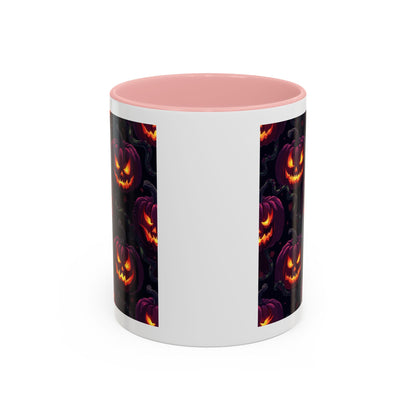 Halloween Pumpkin Coffee Mug, Spooky Ceramic Cup, Fall Decor, Autumn Gift, Halloween Party Essential, Seasonal Drinkware