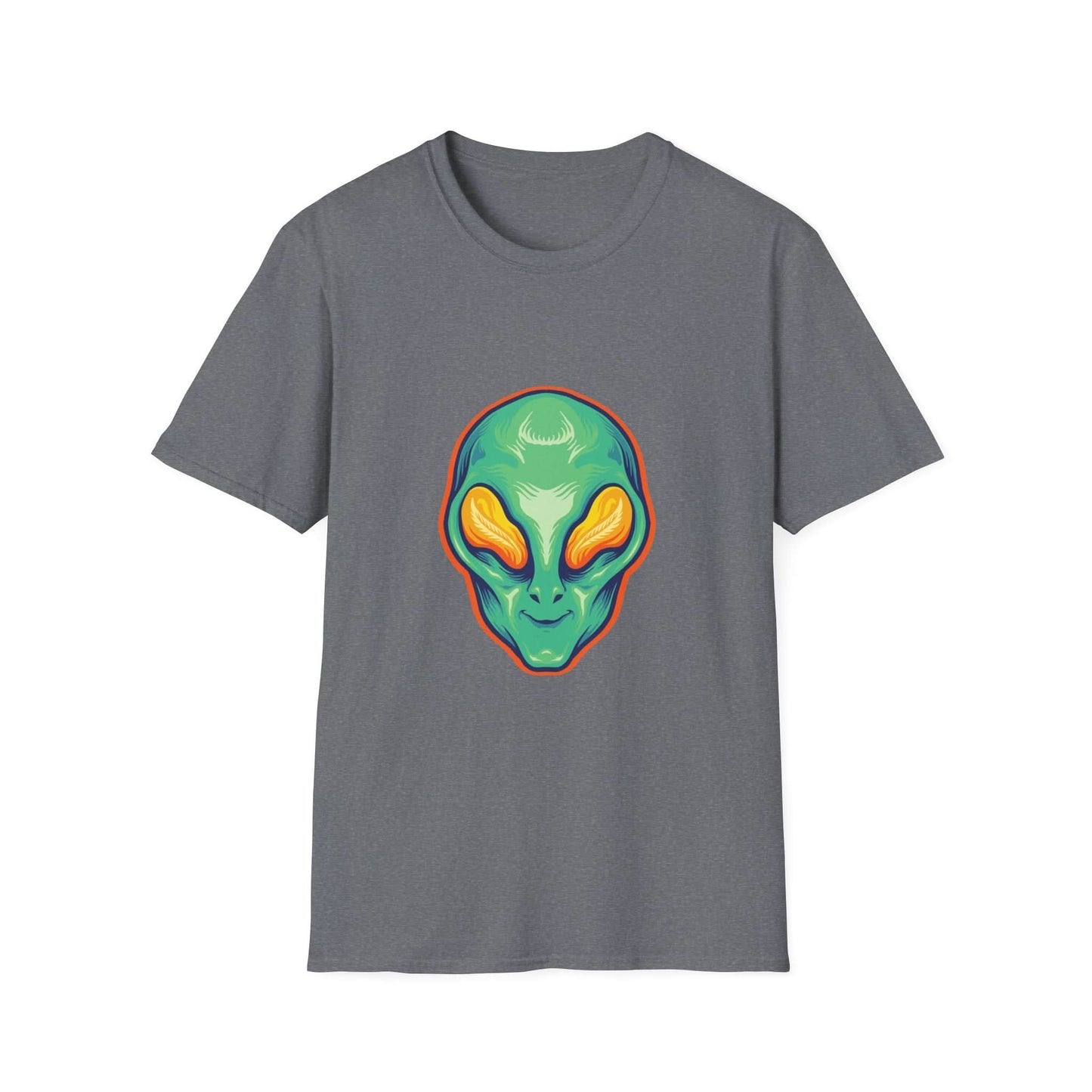 Alien Head Green Smile Mascot - Mleem