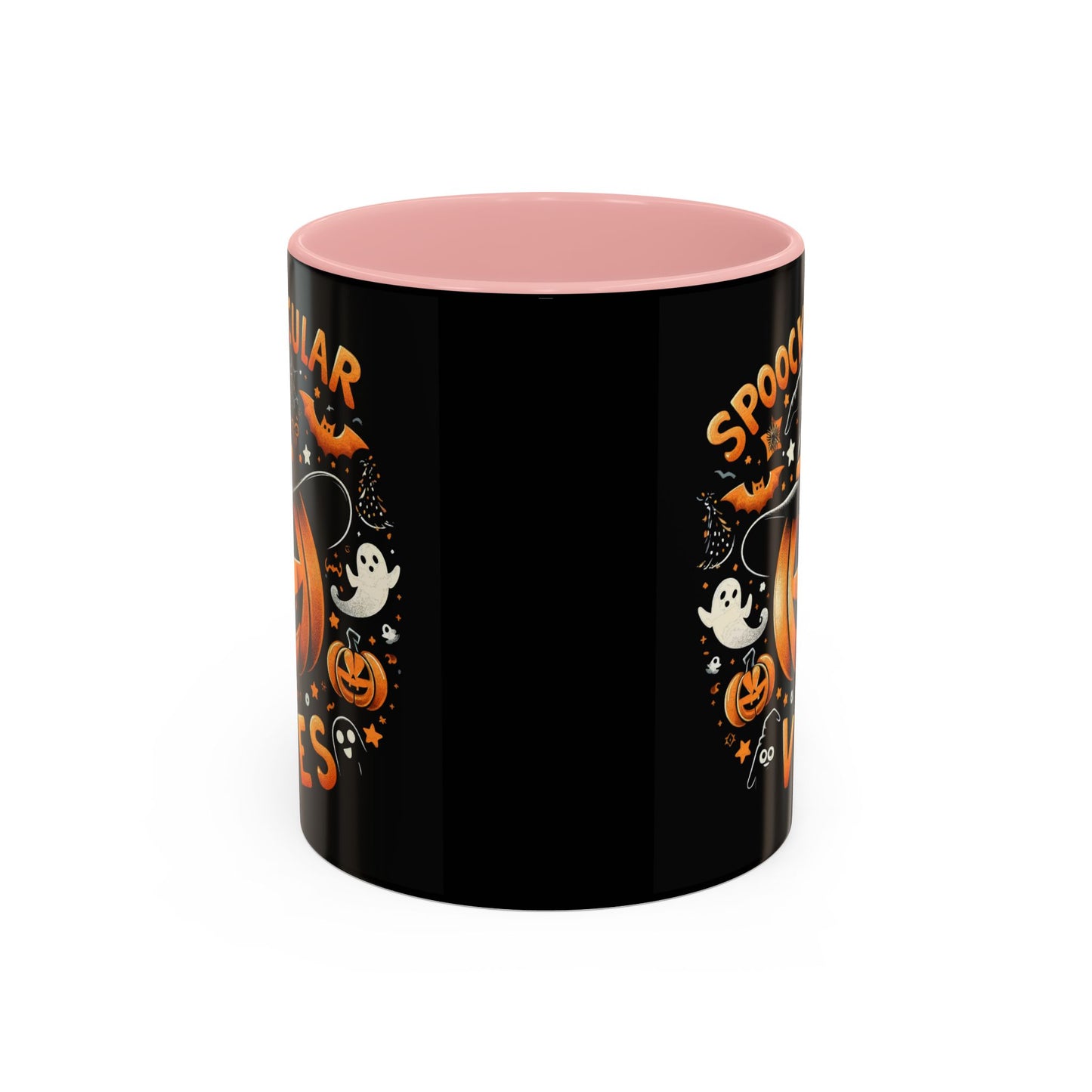 Halloween Accent Coffee Mug - Spooktacular Vibes, Fall Home Decor, Pumpkin Lovers Gift, Trick or Treat Mug, Spooky Season Drinkware