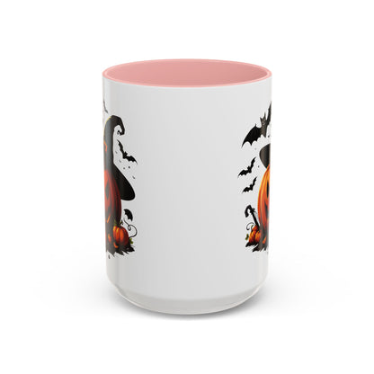 Halloween Pumpkin Accent Coffee Mug – Perfect for Fall, Autumn, Spooky Season, Gift for Coffee Lovers, Home Decor