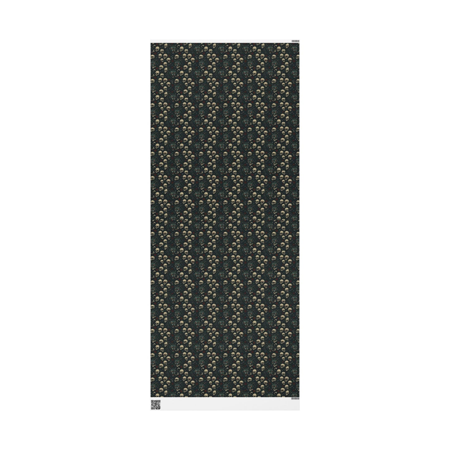 Dark Gothic Skulls Wrapping Paper, Spooky Gift Wrap for Halloween, Party Decor, Unique Present Packaging, Alternative Gift Wrap