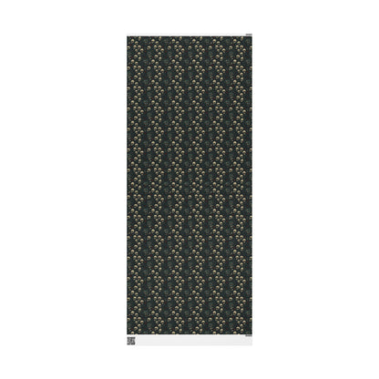Dark Gothic Skulls Wrapping Paper, Spooky Gift Wrap for Halloween, Party Decor, Unique Present Packaging, Alternative Gift Wrap