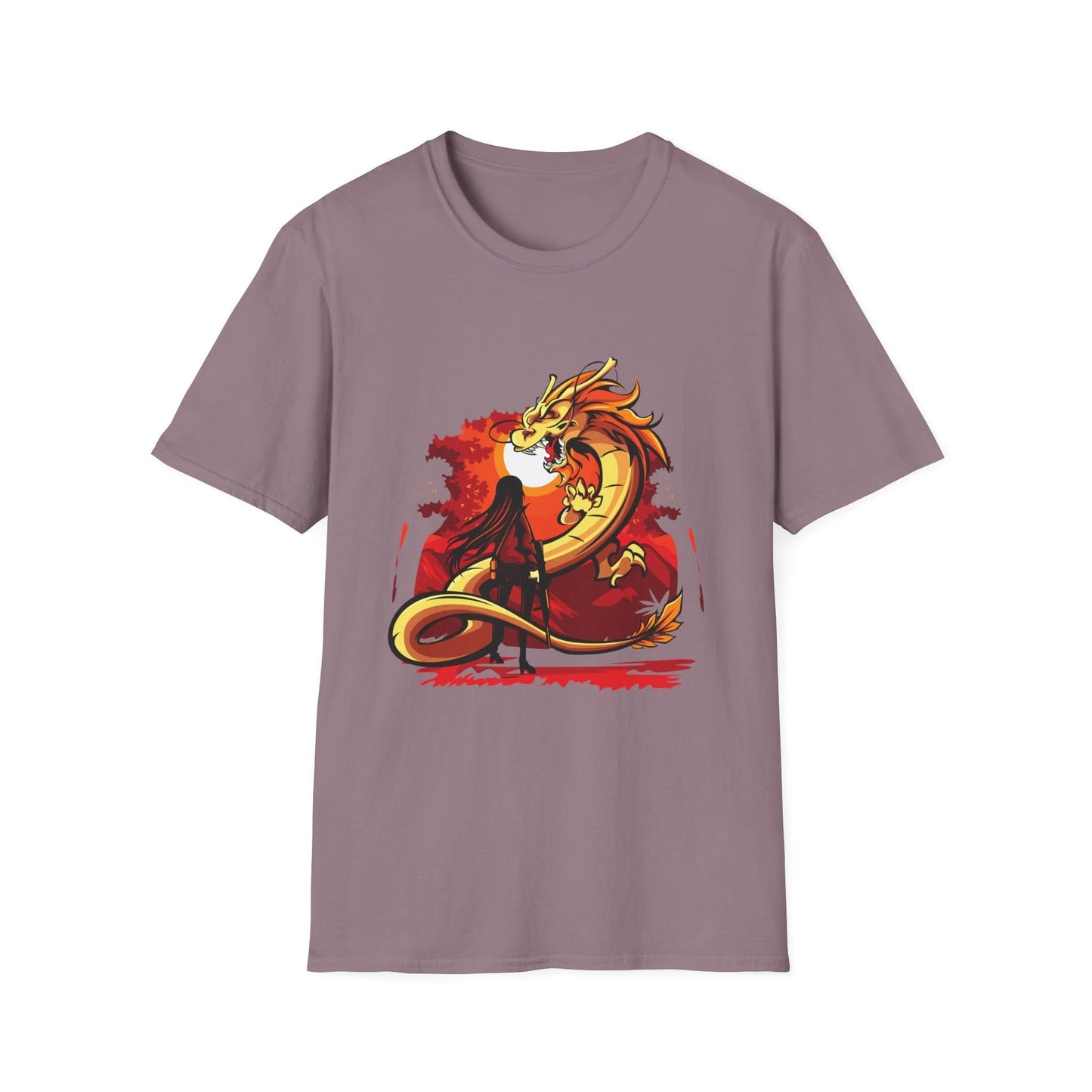 Girl Facing A Dragon - Mleem