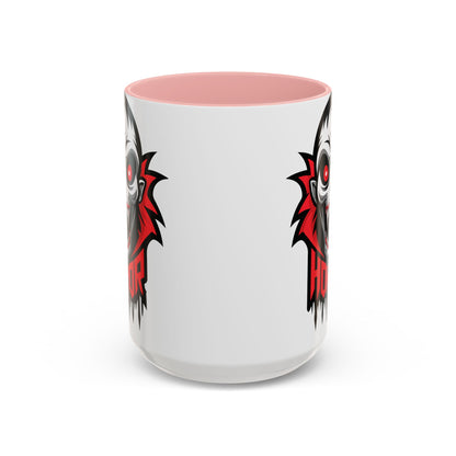 Horror-Themed Coffee Mug, Unique Gift for Halloween Lovers, Scary Decor, Black Accented Mug, Gothic Drinkware, Spooky Kitchenware