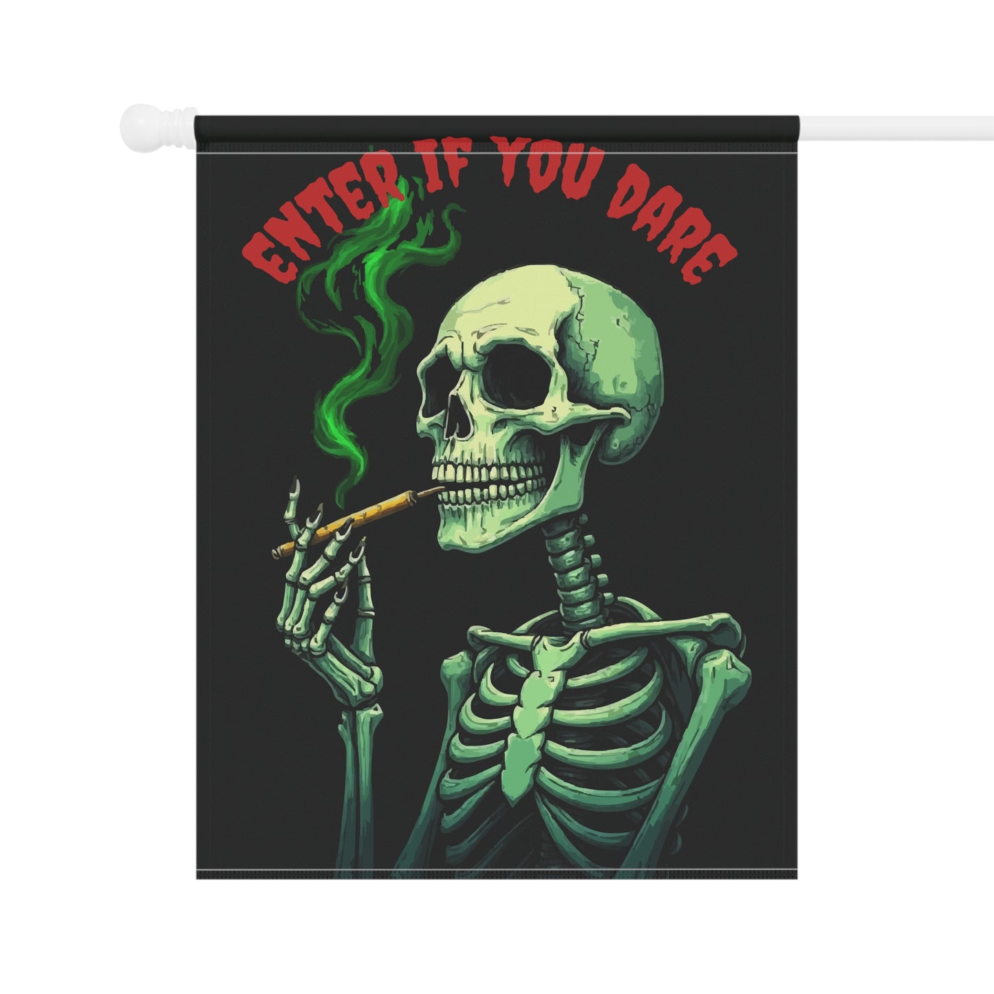 Skeleton Garden Banner, Spooky Home Decor, Halloween Yard Sign, Gothic Outdoor Decoration, Unique Gift for Halloween Lovers
