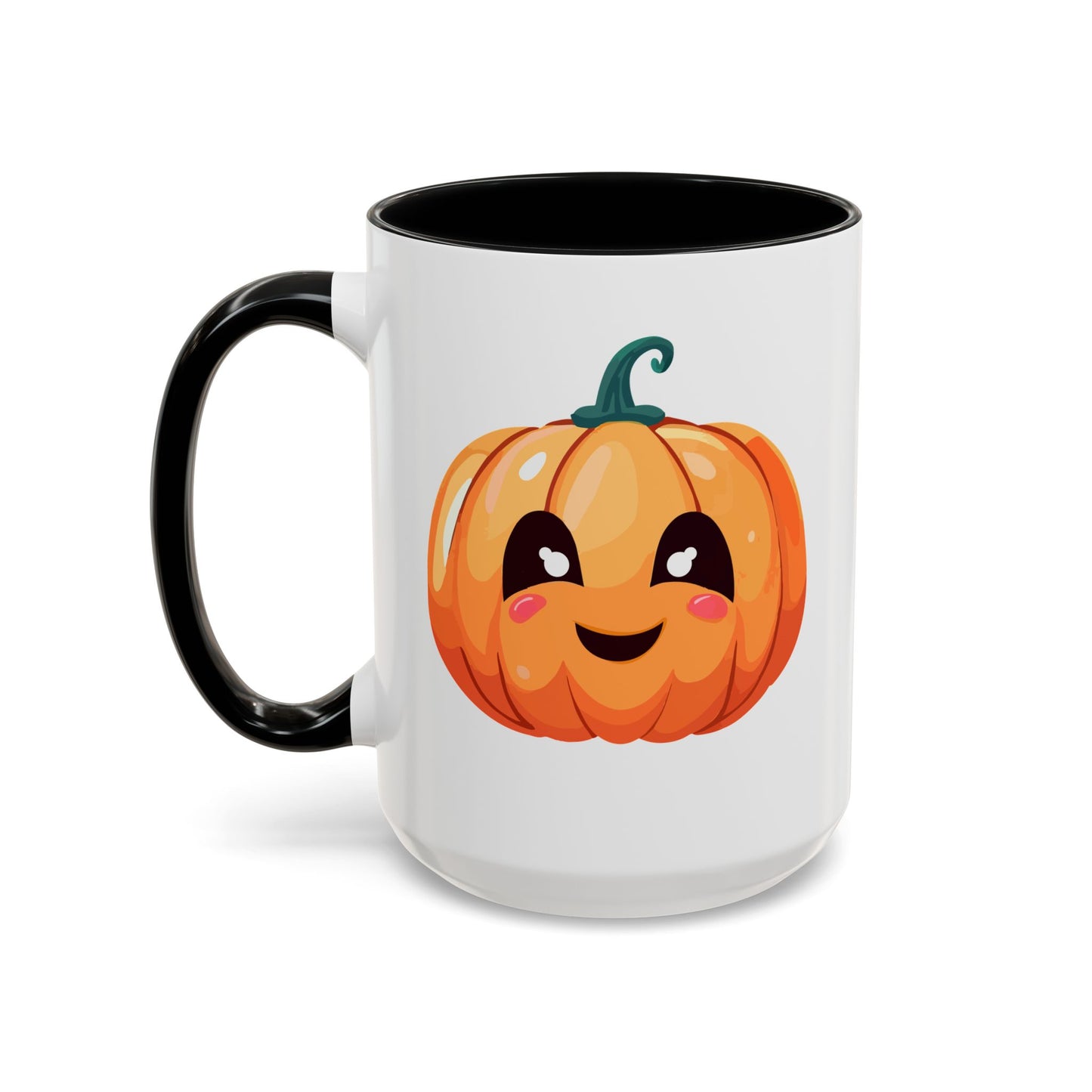 Cute Pumpkin Accent Coffee Mug for Fall, Halloween Decor, Gift for Coffee Lovers, Autumn Kitchenware, Seasonal Drinkware