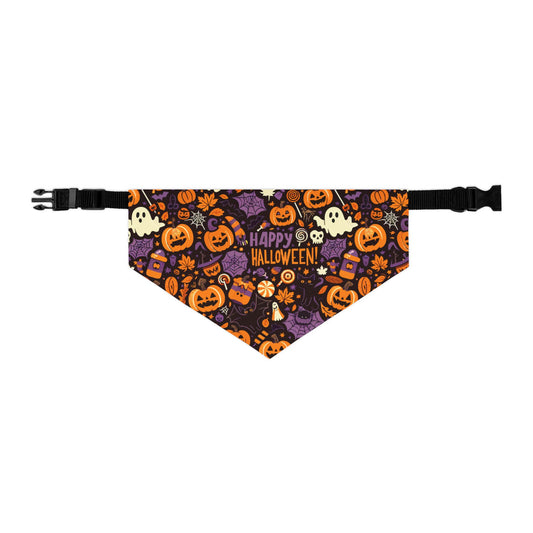 Halloween Pet Bandana Collar - Festive Dog Accessories for Spooky Season, Pet Costume, Fall Festivity Gear, Cute Dog Fashion