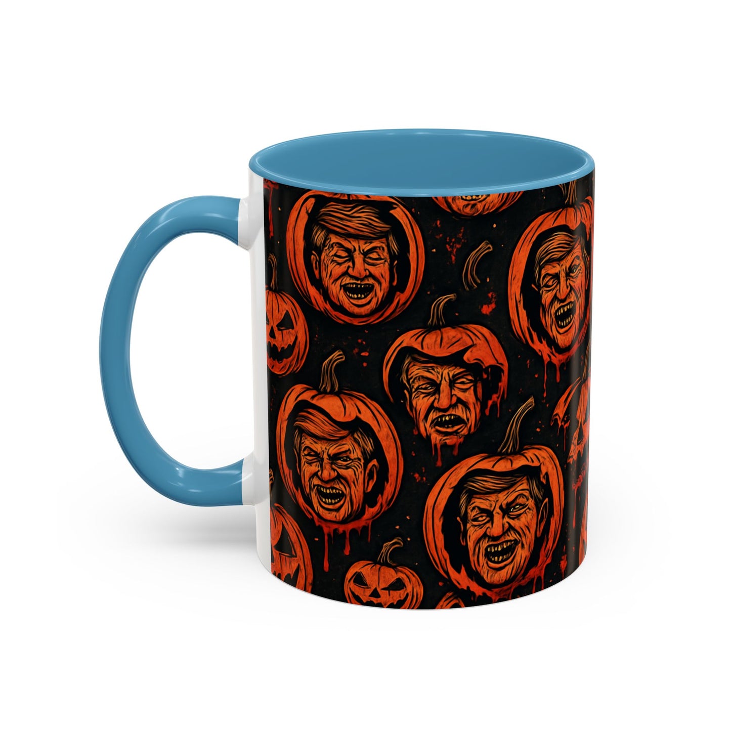 Spooky Pumpkin Faces Coffee Mug | Halloween Gifts, Funny Coffee Cup, Whimsical Mug, Holiday Decor, Unique Gifts