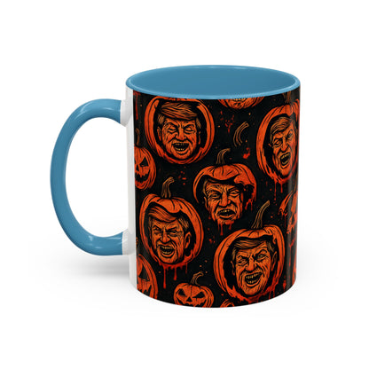 Spooky Pumpkin Faces Coffee Mug | Halloween Gifts, Funny Coffee Cup, Whimsical Mug, Holiday Decor, Unique Gifts