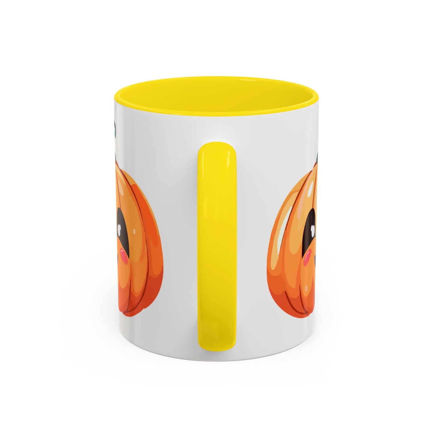Cute Pumpkin Accent Coffee Mug for Fall, Halloween Decor, Gift for Coffee Lovers, Autumn Kitchenware, Seasonal Drinkware