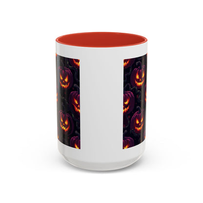 Halloween Pumpkin Coffee Mug, Spooky Ceramic Cup, Fall Decor, Autumn Gift, Halloween Party Essential, Seasonal Drinkware