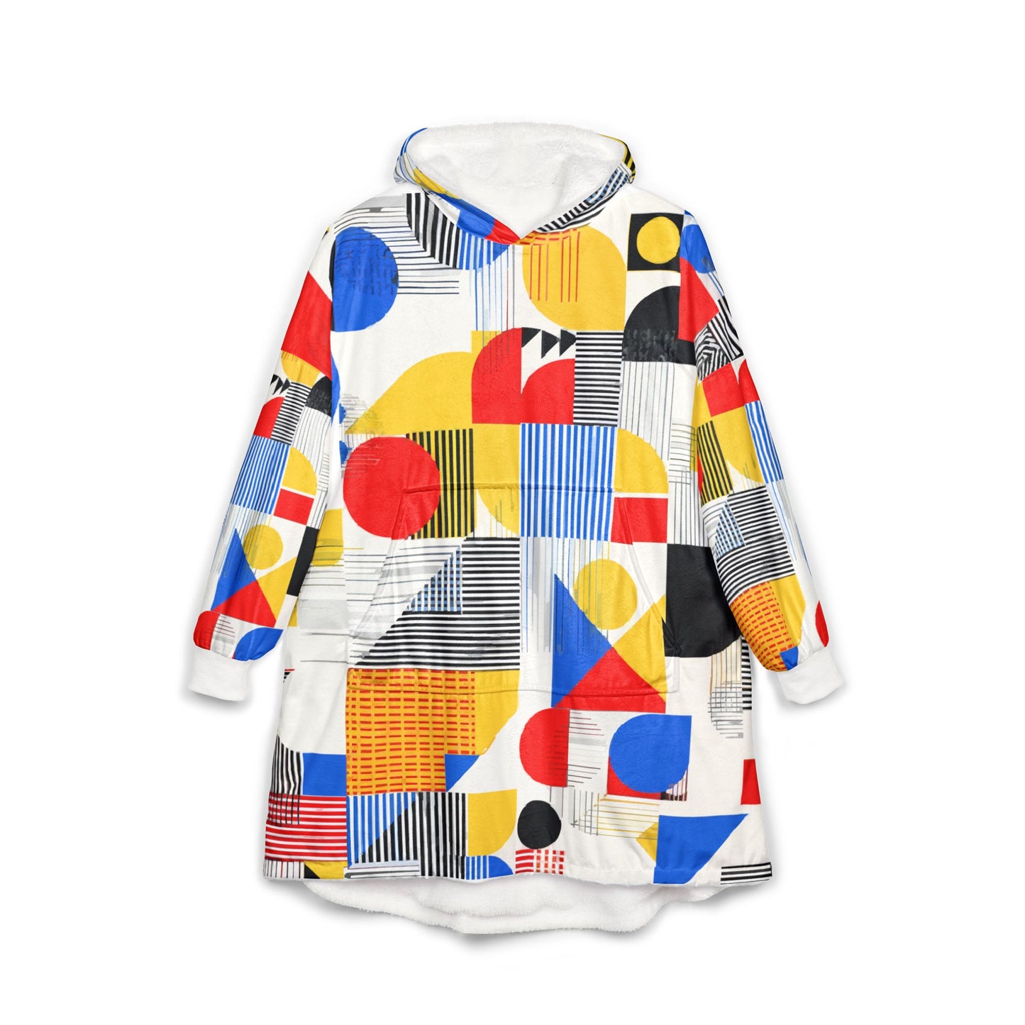 Cozy Geometric Hooded Blanket for All Seasons