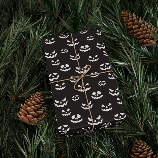 Spooky Halloween Wrapping Paper Roll, Unique Gift Wrap for Halloween Parties, Trick or Treat, Scary Decor, Ghostly Presents